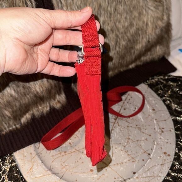 Kipling Small Vibrant Red Nylon Crossbody Bag - Picture 7 of 14